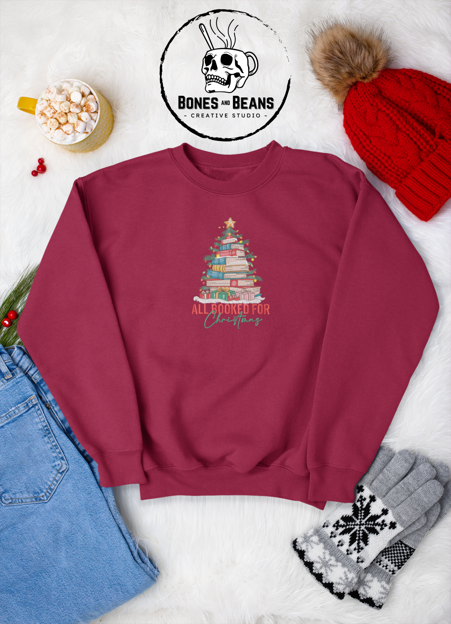 All Booked For Christmas Sweatshirt