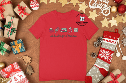 All Booked For Christmas Icons T-Shirt