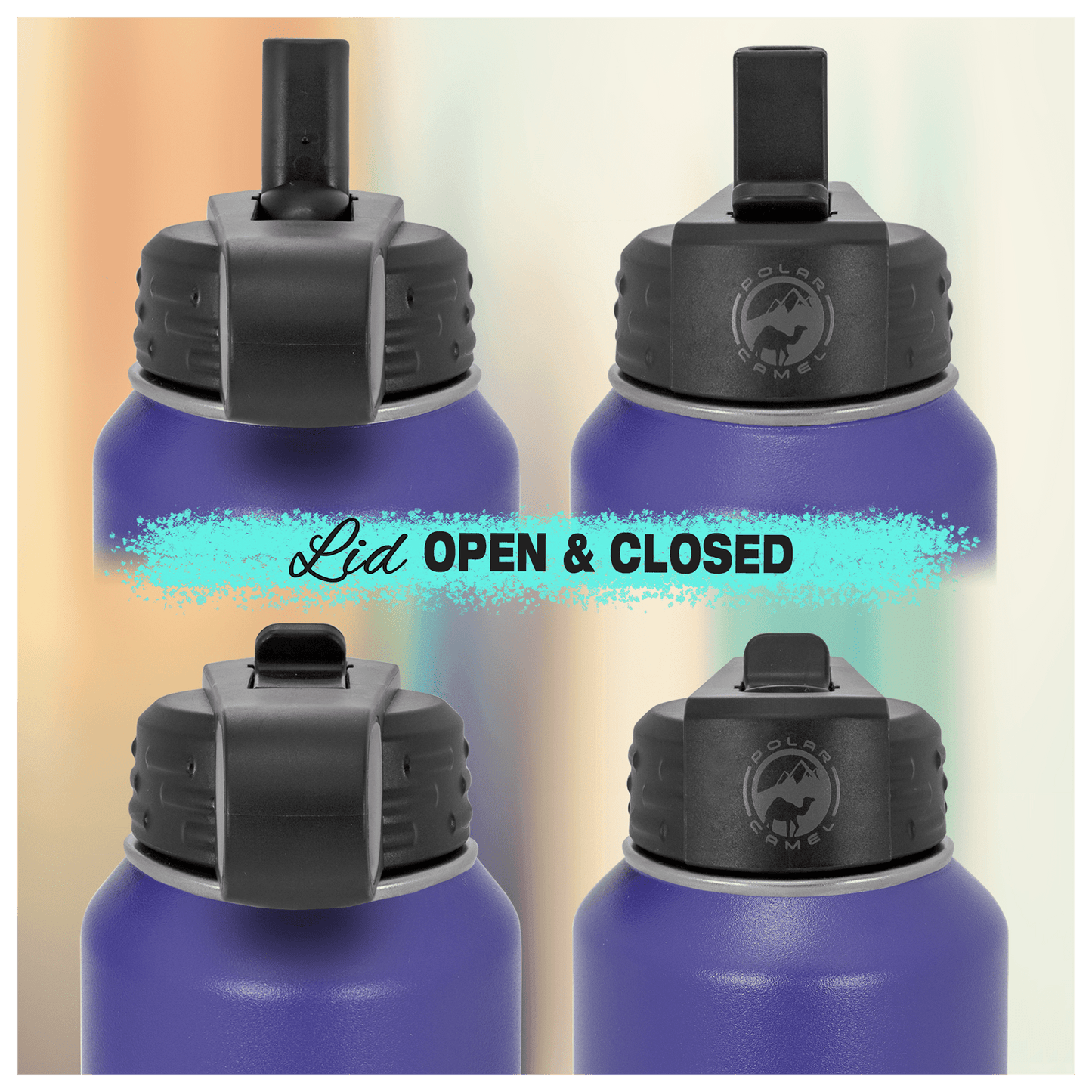 Vipers Volleyball Custom Bottles - 32oz (Purple)