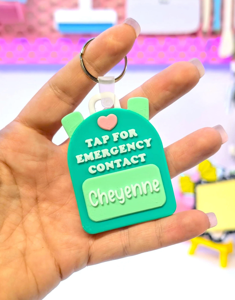 Heart Backpack Bag Tag