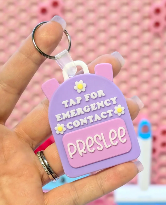 Daisy Emergency Contact Bag Tag
