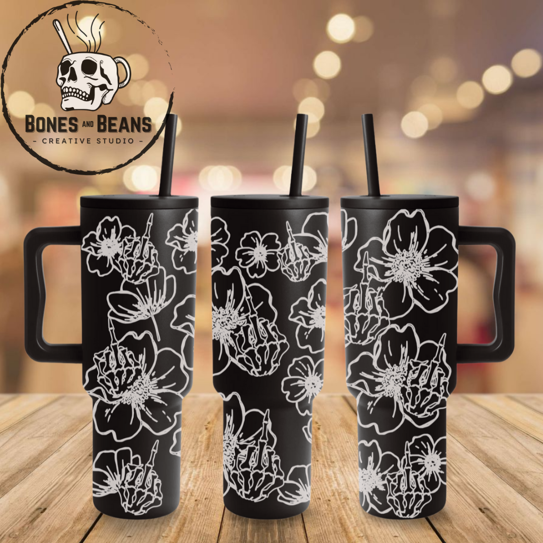 Sassy Finger Engraved Tumbler - 40oz