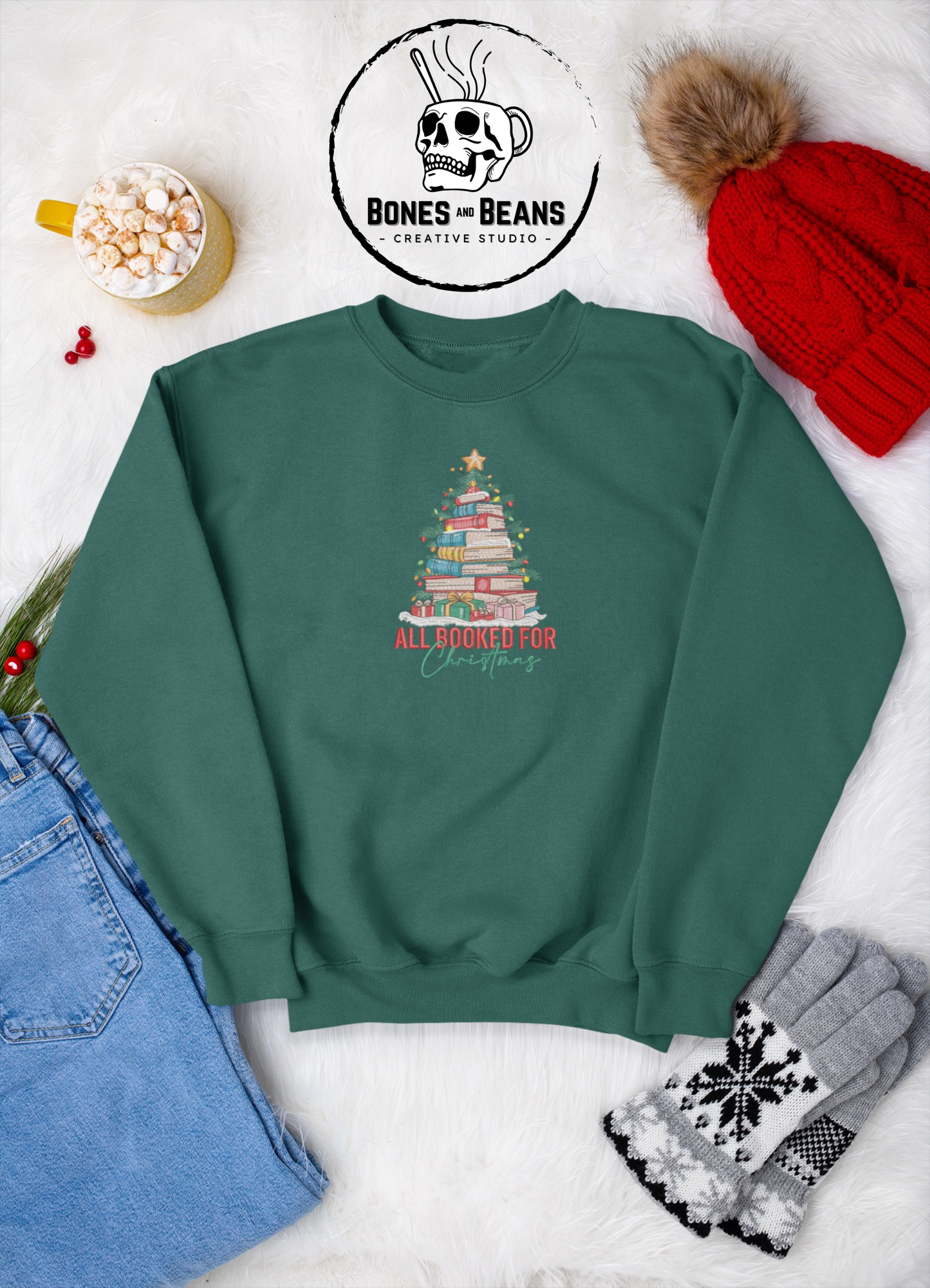 All Booked For Christmas Sweatshirt