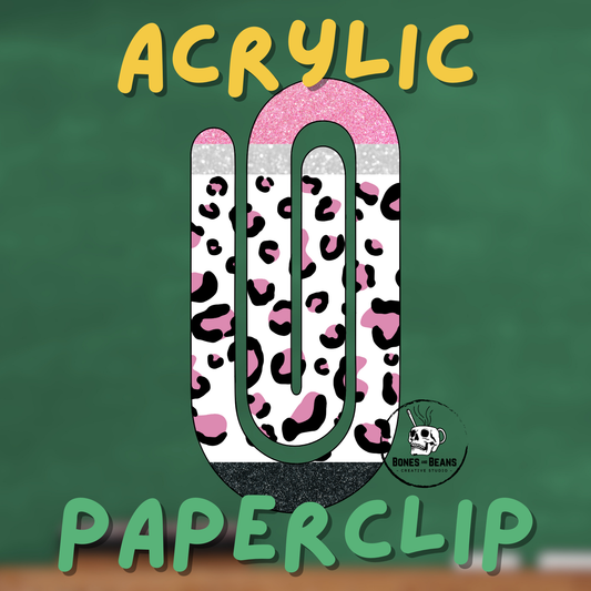Leopard Pencil Acrylic Paperclips (Set of 6)