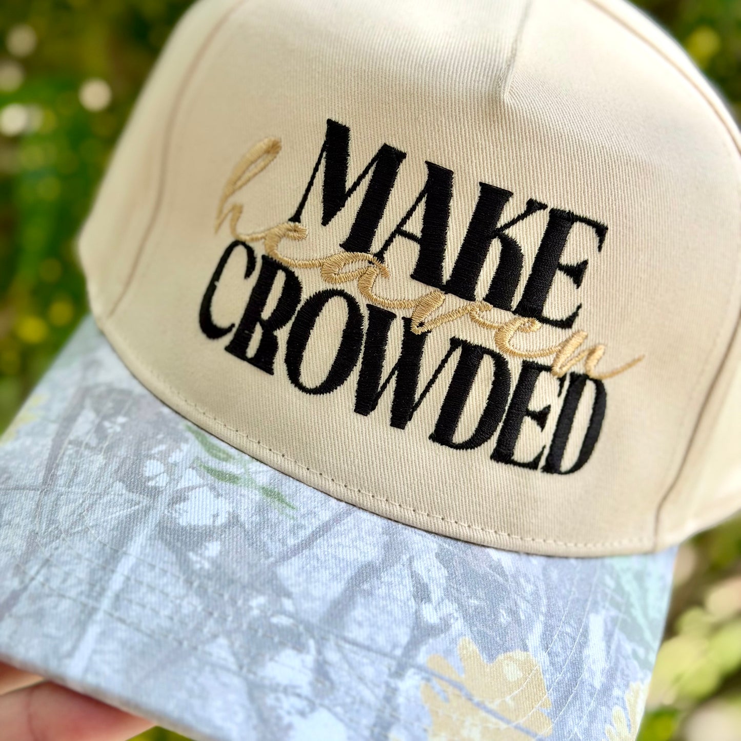 Make Heaven Crowded — Embroidered Baseball Cap