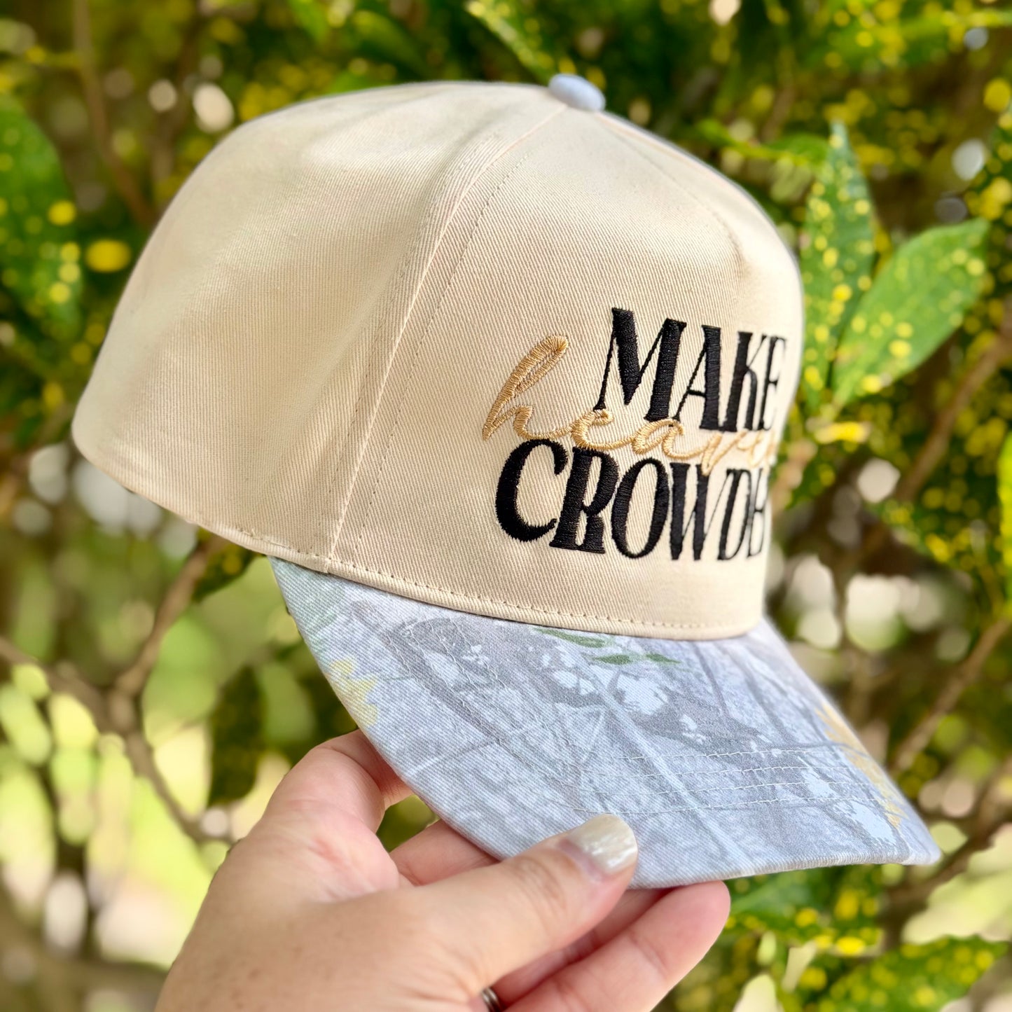 Make Heaven Crowded — Embroidered Baseball Cap