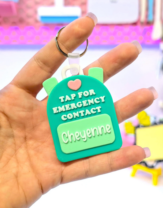 Heart Backpack Bag Tag