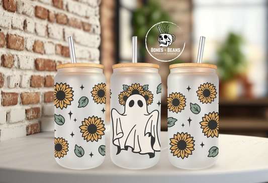 Sunflower Ghost Cup - 16 oz