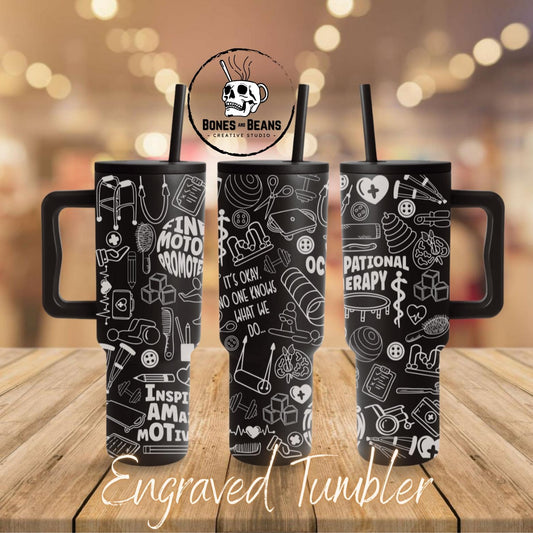 Occupational Therapist Engraved Tumbler - 40oz
