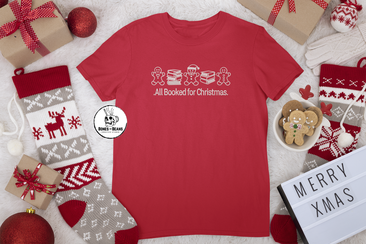 Booked For Christmas T-Shirt
