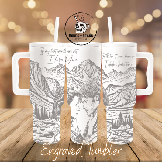 Sassenach Engraved Tumbler - 40oz (White)